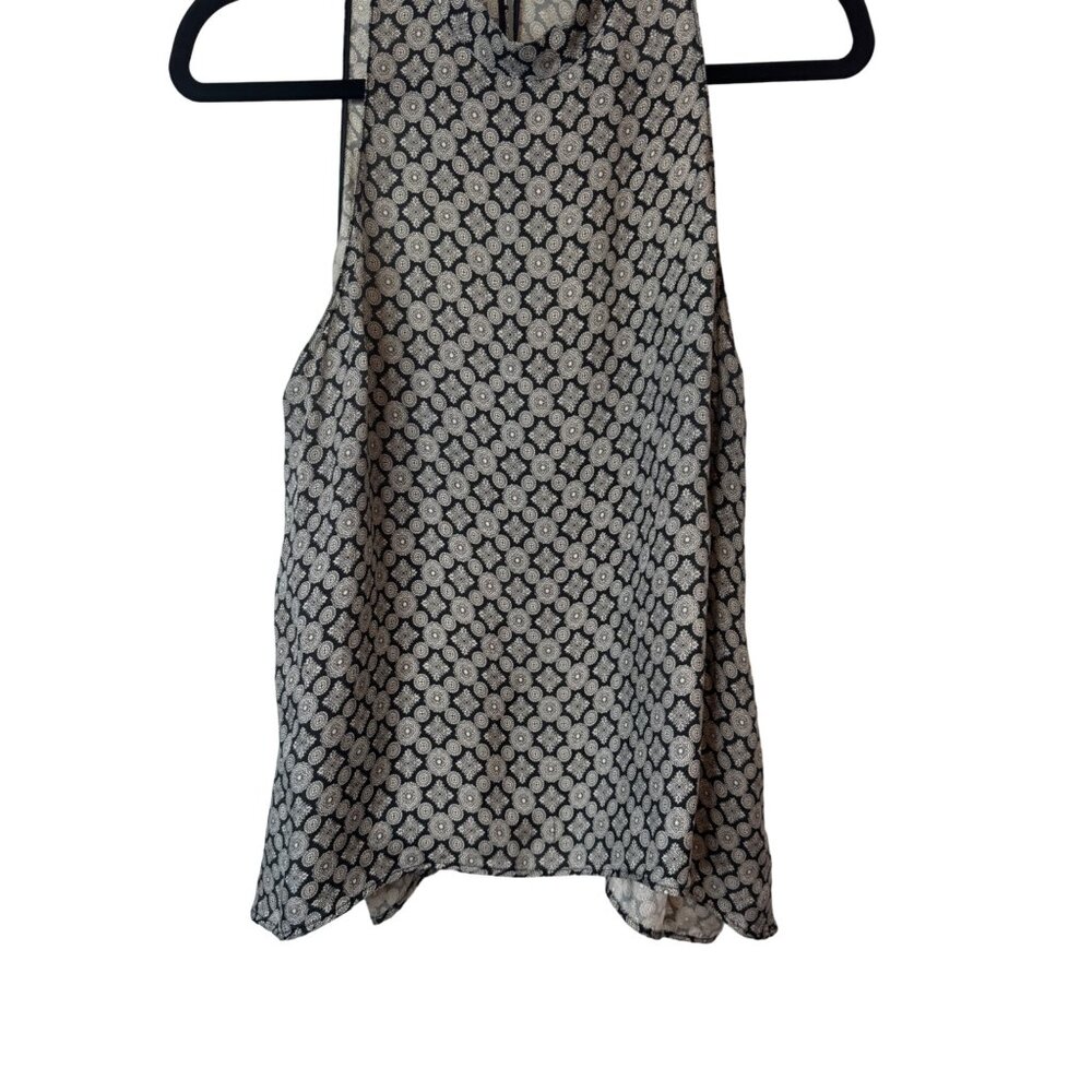 2/$30 ZARA Small Black & White Sleeveless Patterned Blouse - Picture 11 of 12